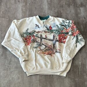 Vintage Grandma Nature Sweater Women’s XL Cardinals
